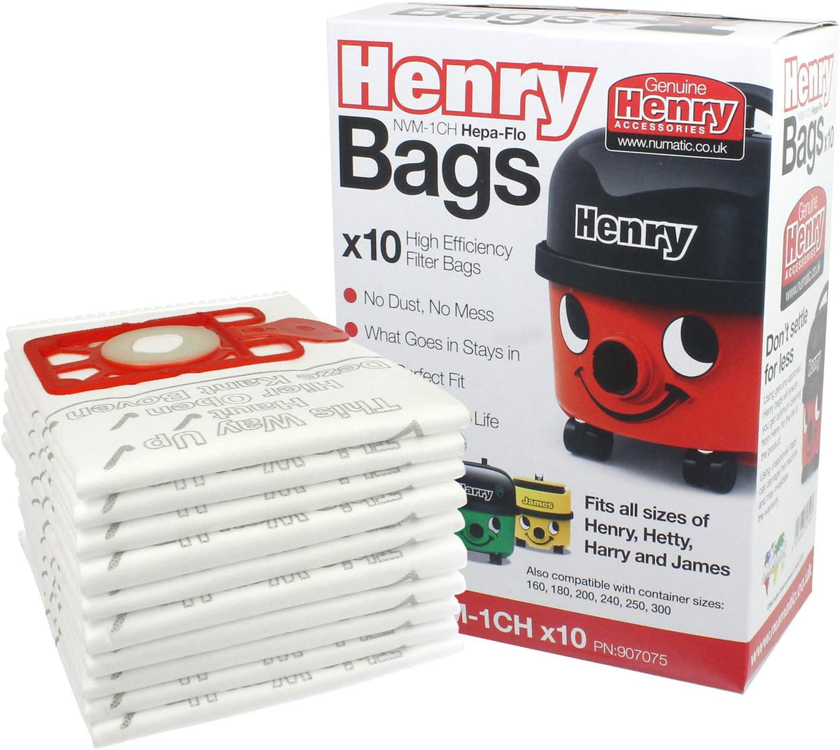 New Henry Vacuum Bags (pack 10)