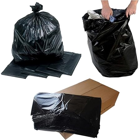 Black Waste Sacks Medium Duty 18" x 29" x 39" (case 200)