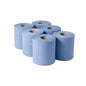 2 Ply Blue 150m 175mm Centrefeed-Flat Sheet