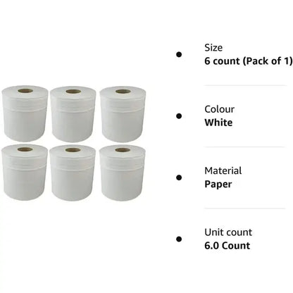 2 Ply White 500 Sheet Centrefeed - Laminated Embossed
