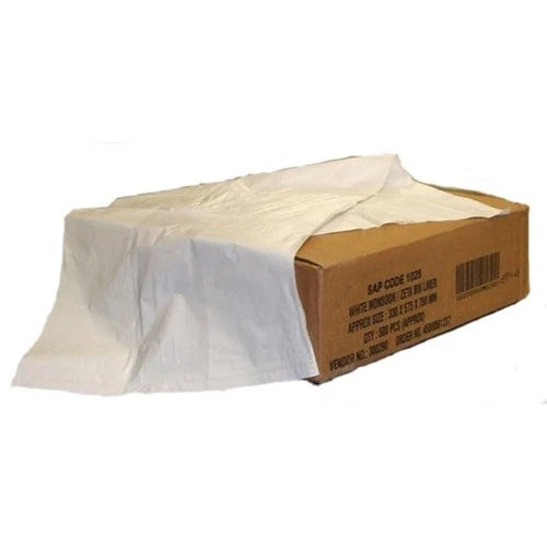Premium White Square Bin Liners (pk1000)